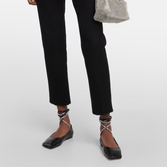 AMINA MUADDI Ane embellished leather ballet flats - Picture 5 of 6